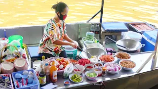 Thailand Street Food Amphawa Floating Market