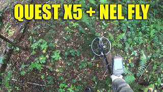 QUEST X5 с катушкой NEL FLY в РЕАЛЬНОМ ПОИСКЕ