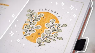 February 2024 bullet journal setup | plan with me