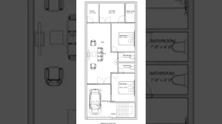 20*50 House Plan.