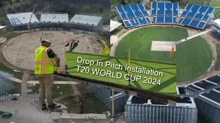 How Drop in pitches Installed at New York ahead of ICC Cricket T20 World Cup 2024