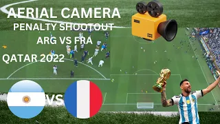 QATAR 2022  AERIAL CAMERA AMAZING PENALTY SHOOTOUT ARGENTINA VS FRANCE   ENJOY:)