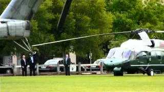 president Obama arrives @ Stanford