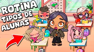 ROTINA TIPOS DE ALUNAS NA ESCOLA | AVATAR WORLD ROTINAS e HISTÓRIAS