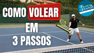 Como fazer um VOLEIO no tênis em 3 PASSOS    |    Falasca Tennis