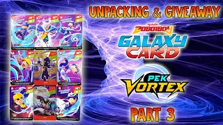 [GIVEAWAY] COMPLETE POSTER GABUNG ! Pek Vortex Part 3 -  Boboiboy Galaxy Card  -  Unpacking & Review