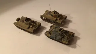 🪖🇬🇧🐫1/72 scale WW2 tank : British Valentine tanks built & painted Armourfast model , Desert War🐫🐪