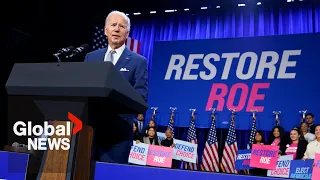 US midterms: Biden promises bill protecting abortion rights if Democrats keep Congress