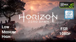 Horizon Zero Dawn | GTX 1050 TI | I7 - 8750H | ROG Strix GL503GE