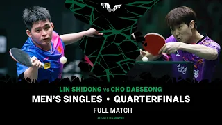 FULL MATCH | LIN Shidong vs CHO Daeseong | MS QF | #SaudiSmash 2024