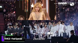 TXT, Seventeen & Ateez Reaction to TWICE in MAMA 2019