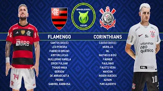 Flamengo x Corinthians | Campeonato Brasileiro 2023 | PES 2021 Patch BMPES 9.08 - 4K