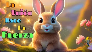 GALLETA Y LUNI🐇🐜, LA UNIÓN HACE LA FUERZA Cuentos infantiles/Cuentos para dormir/Cuentos educativos📖