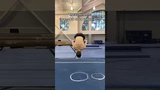 Like “no I skipped that step”??? #gymnast #calisthenics #gym #olympics #ncaa #sports #backflip #d1