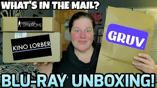 BLU-RAY UNBOXING FROM KINO LORBER, GRUV AND VINEGAR SYNDROME!!!