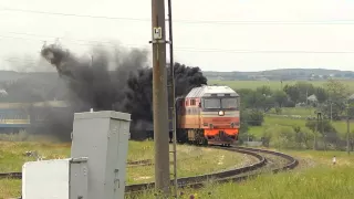 ТЭП70-0118 "Дал медведя" с пассажирским поездом Симферополь - Москва.