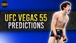 UFC VEGAS 55 PREDICTIONS & BREAKDOWN | DRAFTKINGS UFC PICKS