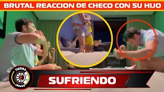 ¡SUFRIENDO COMO UN NIÑO! BRUTAL VIDEO DE SERGIO PÉREZ CON SU HIJO EN UN PARTIDO DE AMERICA DE MÉXICO