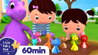 Ten Little TOY DINOSAURS!!  +More Nursery Rhymes and Kids Songs | Little Baby Bum