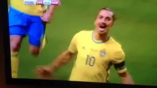 SWEDEN VS DENMARK 2-0 ZLATAN PENALTY