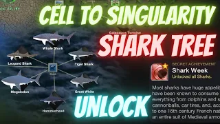 Cell to Singularity Shark Tree | How to Unlock all sharks