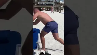 Beach Nipple Flick Prank! #shorts