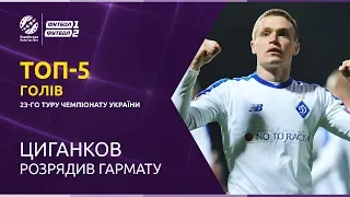 Циганков розрядив гармату | ТОП-5 голів 23-го туру чемпіонату України