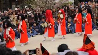 Yasurai Matsuri 2014 #3 Dance in front of the stage - Imamiya Shrine, Kyoto