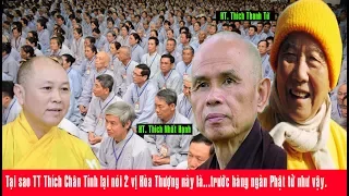 Tại sao TT Thích Chân Tính lại nhắc 2 vị Hòa Thượng trước hàng ngàn Phật tử như vậy.