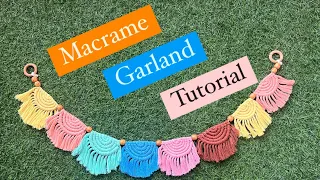 Macrame Garland Tutorial| Boho Macrame Banner| Macrame Wall Hanging Tutorial