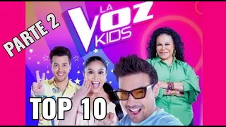 TOP 10 Mejores Audiciones A ciegas voltearon las 4 sillas La Voz kids 2022