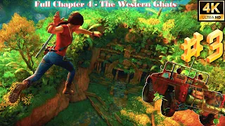 Uncharted The Lost Legacy (PC 4K 60FPS) Walkthrough Gameplay Part 3 - Chapter 4 -  The Western Ghats