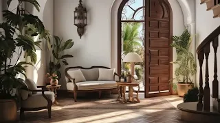 Mediterranean interior design style || warm minimalism interiors extended experience