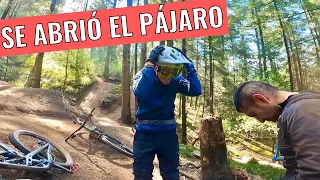 CAÍDA CON FRACTURA Y MAS ...  MTB ENDURO DESIERTO DE LOS LEONES (MTB FAIL)