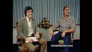 Brian Lambert chats with Arnold Schwarzenegger for Conan the Barbarian 1982