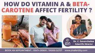 Vitamin A Impact On Fertility | Boost Fertility Naturally | Beta-carotene | Dr C Suvarchala | ZIVA