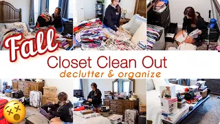 *NEW* FALL DECLUTTER & ORGANIZE // HUGE CLOSET DECLUTTER! // CLOSET CLEAN OUT