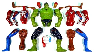 Assemble Marvel's Toys Spider-Man, Hulk Smash, Siren Head, Ironman Avengers