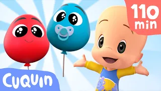 Colorful Baby Balloons: learn with Cuquin! | videos & cartoons for babies