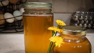 Making Dandelion Syrup - Our First Time!