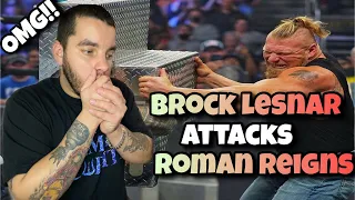 WWE - Brock Lesnar Attack’s Roman Reigns (REACTION)