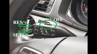 Как пользоваться круиз контролем Volkswagen Passat NMS