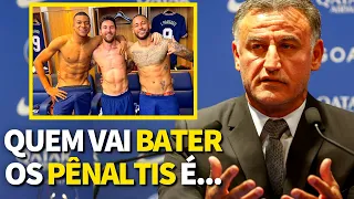 GALTIER DEFINE QUEM BATE OS PÊNALTIS - (POLÊMICA NEYMAR E MBAPPÉ)