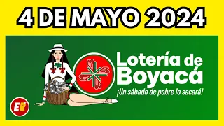 Resultados LOTERIA DE BOYACA Hoy 4 de mayo de 2024