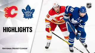 Flames @ Maple Leafs 2/22/21 | NHL Highlights