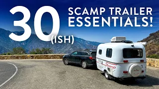30-ish SCAMP TRAILER ESSENTIALS! // Everything You Need For A Scamp or Tiny Trailer! // Oreos!