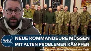UKRAINE-KRIEG: Selenskyj räumt auf - Top-Kommandeure der Armee werden ausgetauscht | WELT Thema