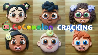 GIANT cocomelon JJ friends clay cracking collection 거대 코코멜론 제이제이 친구들 점토 부수기 모음