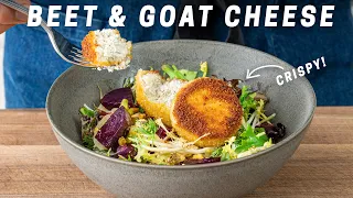 Crispy Baked Goat Cheese and Beet Salad Recipe
