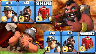 Super Powerful Hybrid Attack!! Best Th14 Attack Strategy 2022 - Hog Miner Th14 Attack Strategy | COC